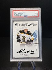Jake DeBrusk 2017-18 SP Authentic #155B FW Autograph #992/999 XRC (PSA 9)