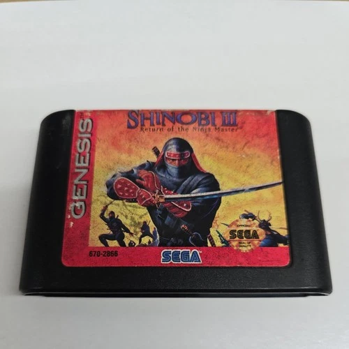 Shinobi III 3: Return of the Ninja Master (Sega Genesis, 1993) TESTED Authentic