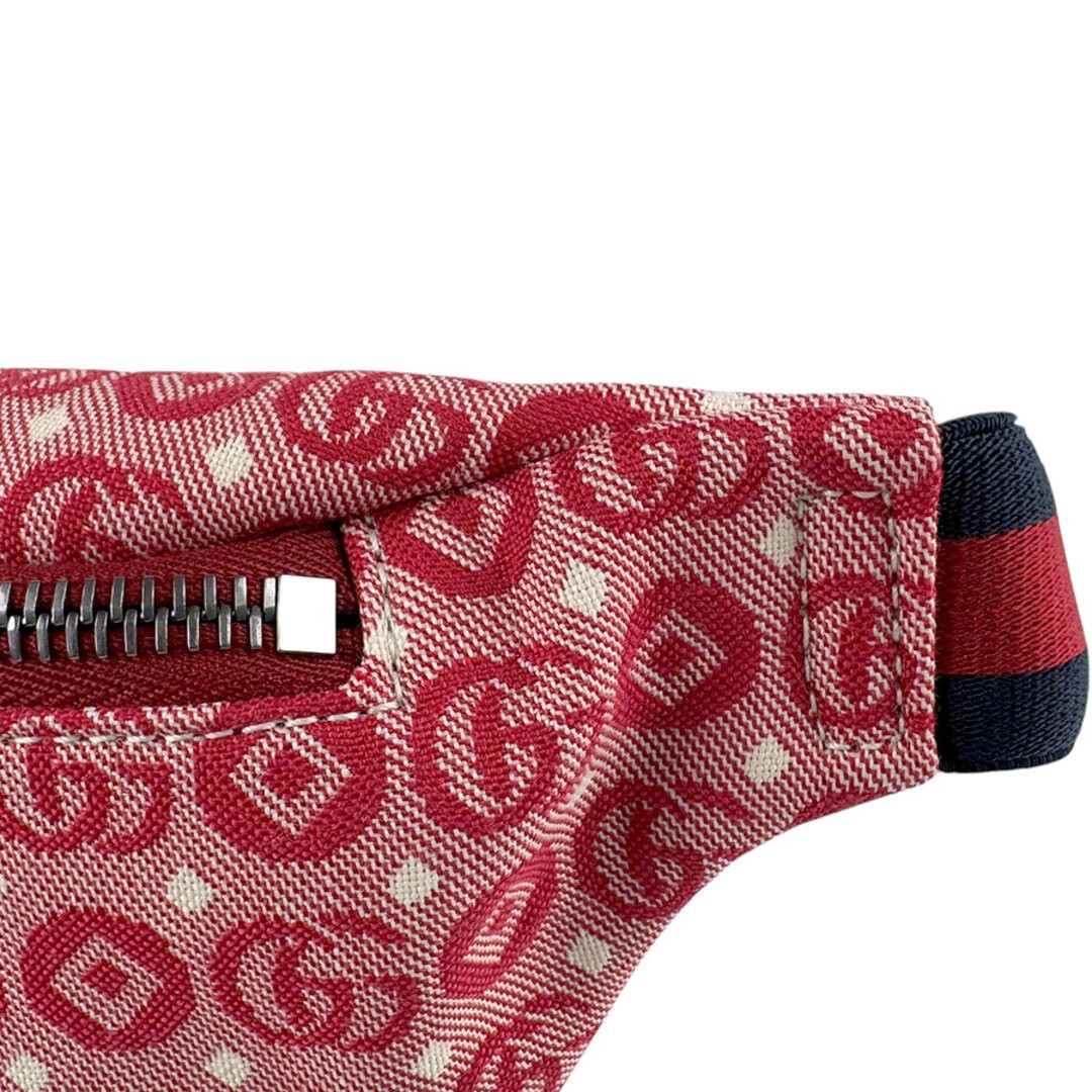 Gucci Kids Waist Bag Canvas Red/Navy Kids 502095 Used Free Shipping thumbnail 7