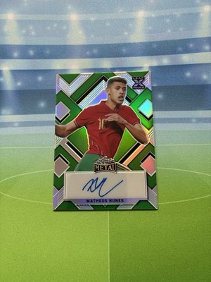 2022 Leaf Metal Auto Matheus Nunes Green /10 Portugal