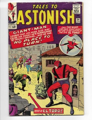 Tales To Astonish 54 1964 Marvel Comics VG 4.0 1st App El Toro Giant-Man Wasp