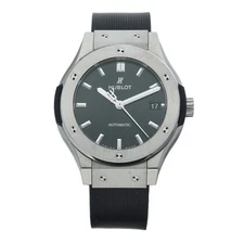 Hublot Classic Fusion 38 mm Titanium Black Dial Rubber Automatic Wrist Watch