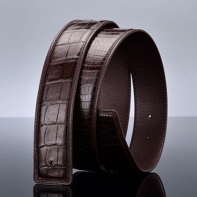High Quality Men's Genuine Leather Belt Without Buckle Width 3.8cm All Size