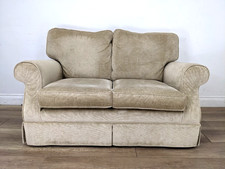 SOFA 2 Seater Laura Ashley Padstow Champagne Removable Cushions FREE DELIVERY