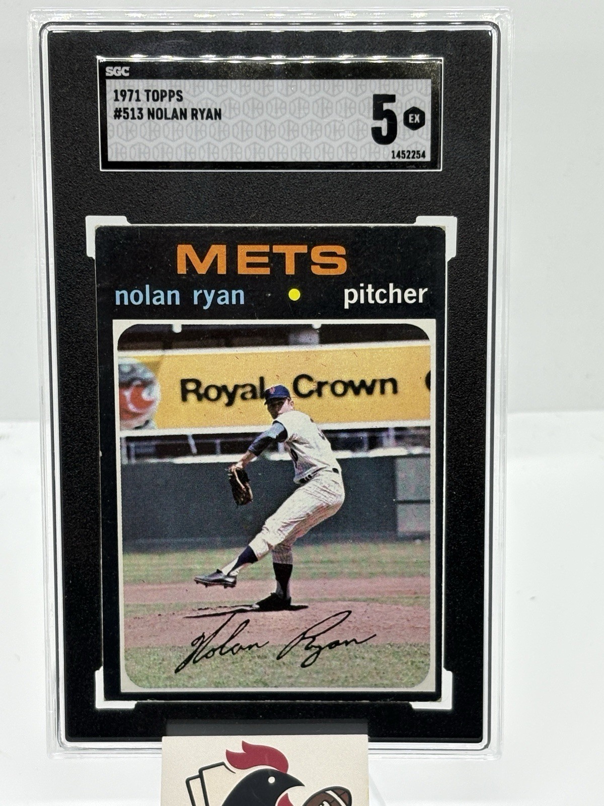 1971 Topps #513 Nolan Ryan SGC 5 EX Pitcher New York Mets HOF