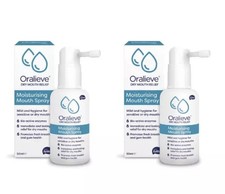 Oralieve Moisturising Dry Mouth Relief Spray, 50ml, Pack of 2