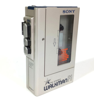 Vintage Sony Walkman F1 WM-F1 Cassette Player AM/FM Radio - TAPE NOT WORKING