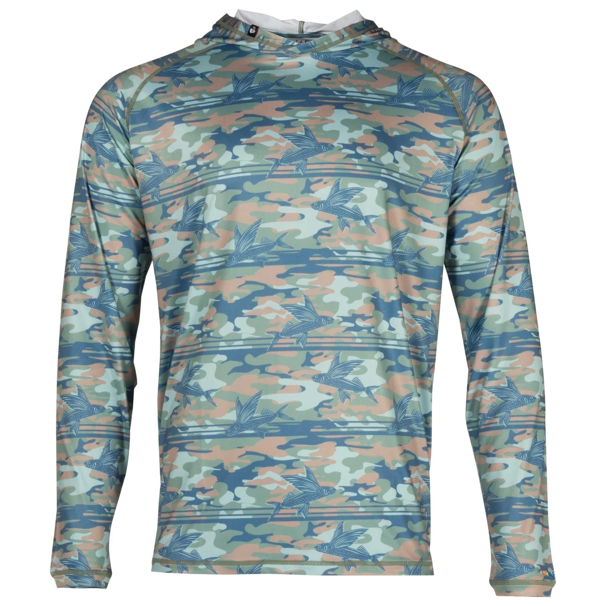 Chemise De Pêche Salt Life SLX UVapor UPF 50 Manches Longues Taille 2XL Bleu