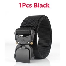 Military Belt for MEN Tactical Strap Waistband Belts Quick Release Buckle Black