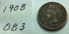 1908 Indian Head Penny; Good condition #083