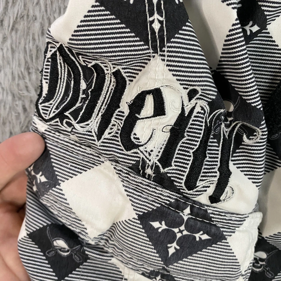 De colección Y2K O'Neill Board Shorts Para Hombres Grandes Cuadros Calavera Pirata Bañador Ropa de Playa Foto 3 de 4