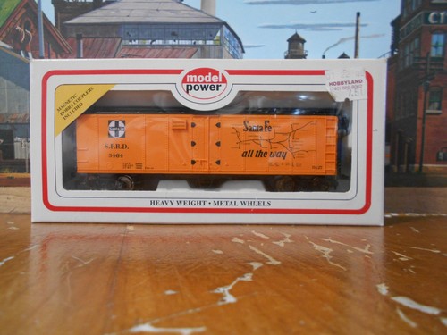 Tren a escala HO modelo Power #8260 Santa Fe 40' refrigerador de acero #SFRD 3464 LN/OB | Zustand: Used