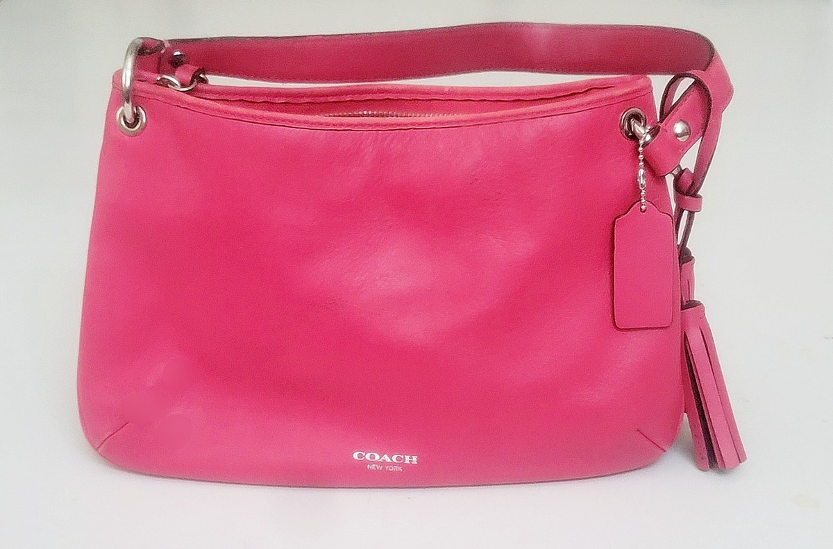 Genuine OEM Coach Legacy Double Gusset Crossbody Shoulder Bag Pink