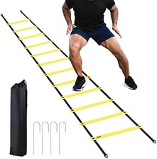 Ohuhu Agility Ladder Speed Training Set 12 Rung 20ft Exercise Ladders