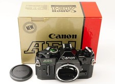 Tested in BOX   MINT  Canon AE-1 Program Black 35mm Film Camera Body
