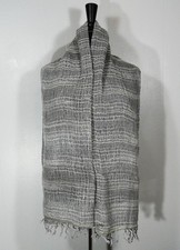 KNIT SCARF COMFORTABLE LITE WEIGHT GRAY 263129