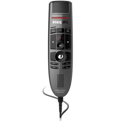 Philips SpeechMike Premium Dictation USB Microphone, Push-Button