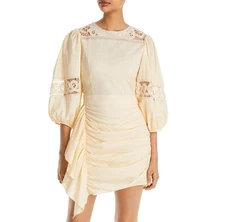 Rhode Pia Crochet Trim Dress, Size Approximate XS, $545 Retail, NWOT, 833