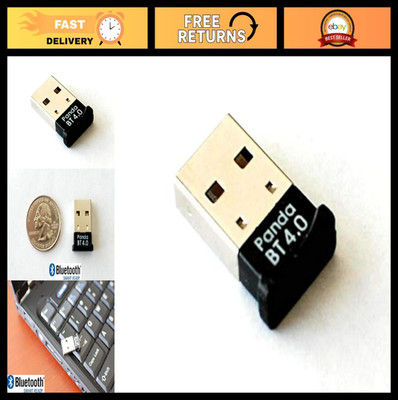 Bluetooth 4.0 USB Nano Adapter for Windows, Linux & Raspberry Pi - Fast Connecti