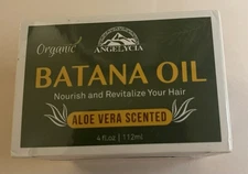 Organic Batana Oil - Nourish & Revitalize Your Hair - Aloe Vera Scent 4 Oz - New