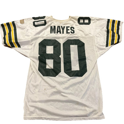 Derrick Mayes Green Bay Packers jersey mens size large 46 Wilson white vtg