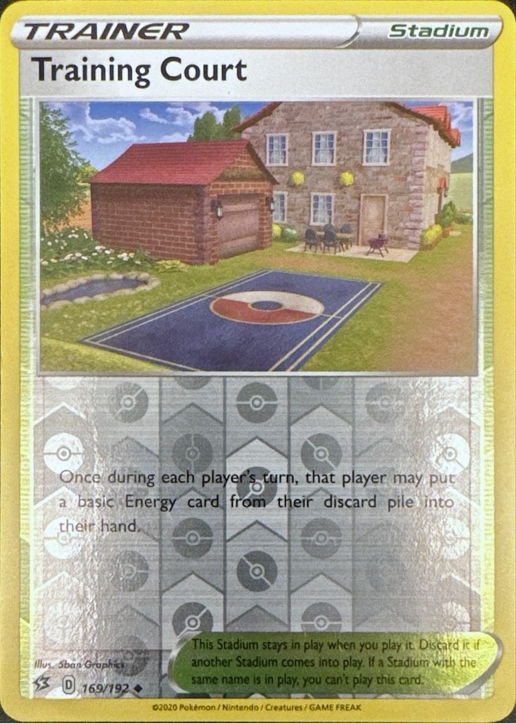 Training Court 169/192 Uncommon Rebel Clash Pokemon Reverse Holo Lightly Played