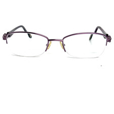 Bulova Avignon Lilac Purple Metal Half Rim Eyeglasses Frames 52-18 135 20538