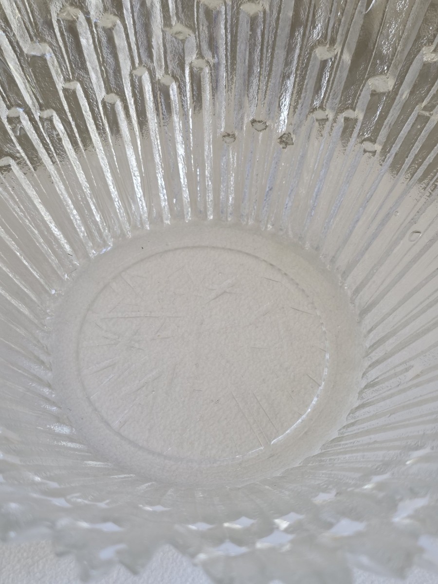 Humppila＊Revontulet＊Glass lamp shade【希少】 Humppila Tauno Wirkkala Revontulet Northern Lights Ice Bowl