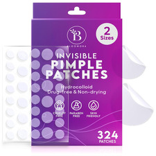 324 Count Pimple Patches for Face Hydrocolloid Acne Patch 2 Sizes Spot Cover