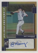 2022 Panini Donruss Signature Series Gold 6/25 Matt Manning #SS-MM Auto qf8