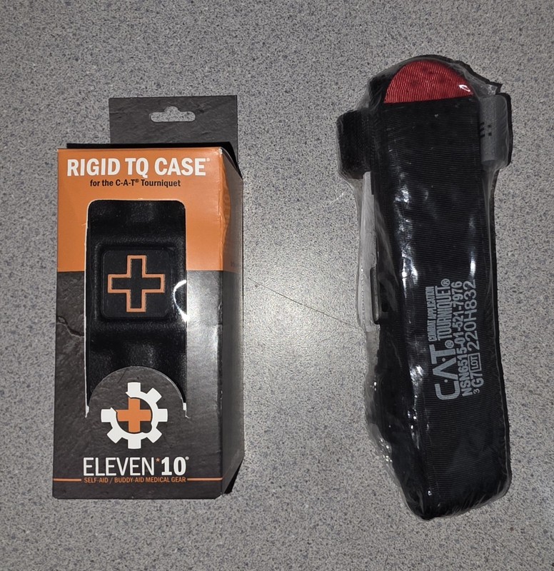 Eleven 10 RIGID TQ Case with New (C-A-T Gen 7)  Tactical Tourniquet *** New ***