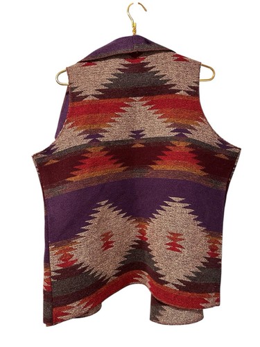Cripple Creek Womens Medium Jacket Vest Aztec Southwest Navajo Western Rodeo - Picture 5 of 9