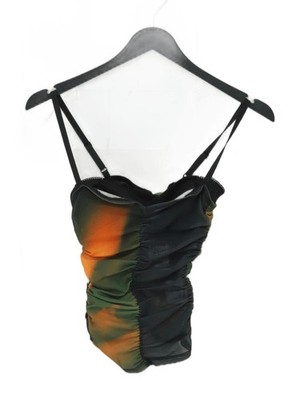 Miaou Women's Top XXS Multi Polyester with Other Sleeveless V-Neck Cropped
