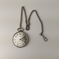 Molnija 3602 18 Jewels Vintage Soviet Pocket Watch Manual Wind USSR 5455