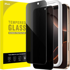 Privacy Screen Protector for iPhone 16 Pro Max 6.9-Inch, Anti-Spy Tempered Glass