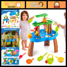Interactive Water Table for Toddlers 3-5  Outdoor Play Toys for Kids 4-8