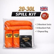 20-30L General Purpose Spill Kit In Clip Sealed Bag 8 pads, 2 socks, 1 bag + tie