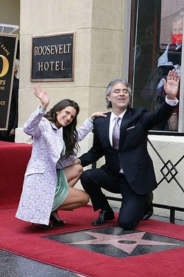 Veronica Berti and singer Andrea Bocelli attend Andrea Bocelli's S- Old Photo