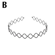 Metal Iron Headband Mens Women Unisex Black Hair Hairband Fashion 5Mm Hoop Acces