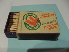 Pudełko na zapałki, NRD Riesa, pudełko na wióry, dzieło pokoju, solidarność