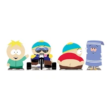 South Park Cartman,Burri & Towelie Confezione Di 4 Cartone Scaffale/Scrivania