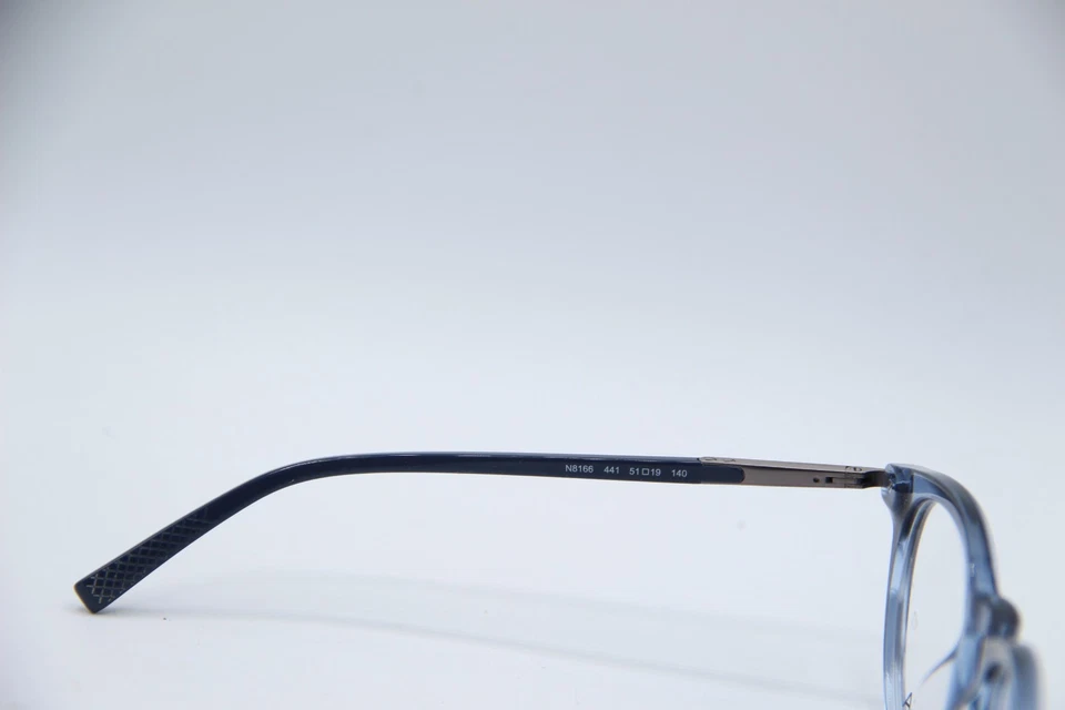 NUEVAS GAFAS NAUTICA N8166 441 MONTURAS AUTÉNTICAS AZULES TRANSPARENTES 51-19 Foto 3 de 4