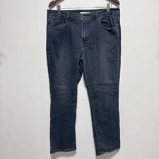 Levis 505 Jeans Womens 16 Dark Wash Straight Leg Stretch Denim Inseam 30