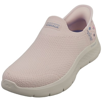 Skechers Slip-ins Go Walk Flex Womens Slip On Sneakers in Light Pink - 8 US