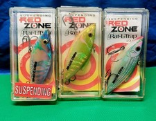 3 Bill Lewis Red Zone Suspending Rat-L-Trap Crankbait Lure Lot RZ700 702 703 NEW