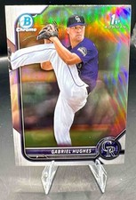 2022 Bowman Draft Gabriel Hughes #BDC-151 Chrome Refractor 1st Prospect Rockies