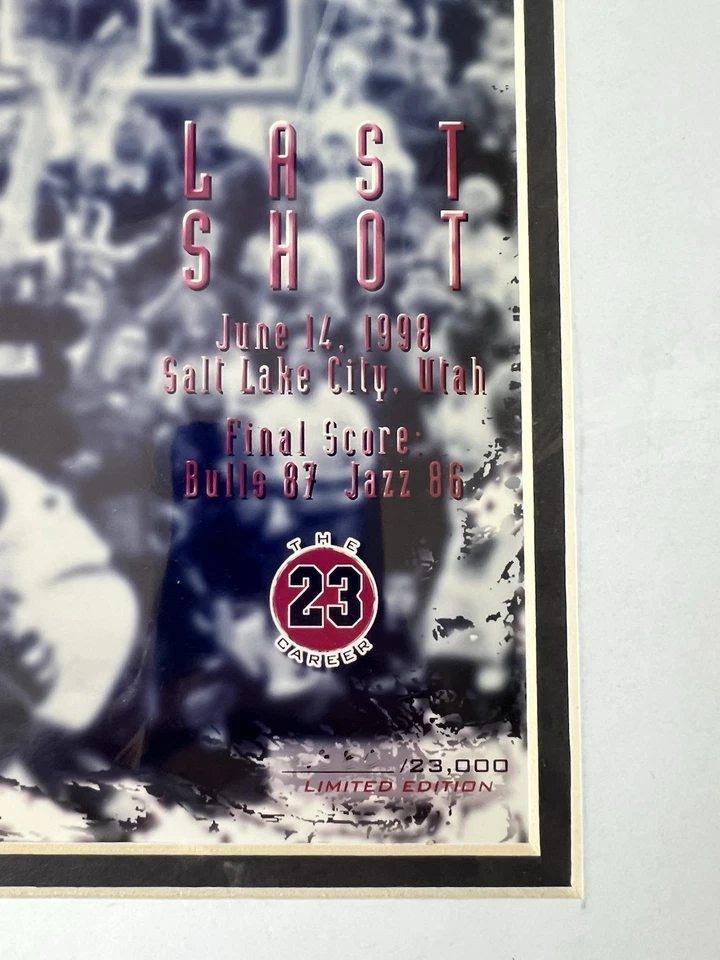 1998 Limited Edition UD Michael Jordan Last Shot Print Delta Floor Piece /23,000 - Image 4 of 4