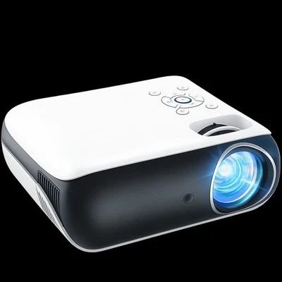 HOPVISION Beamer H1 9500 Lumen 4K tragbar Bluetooth Full HD 1080P Heimkino - Bild 1 von 2