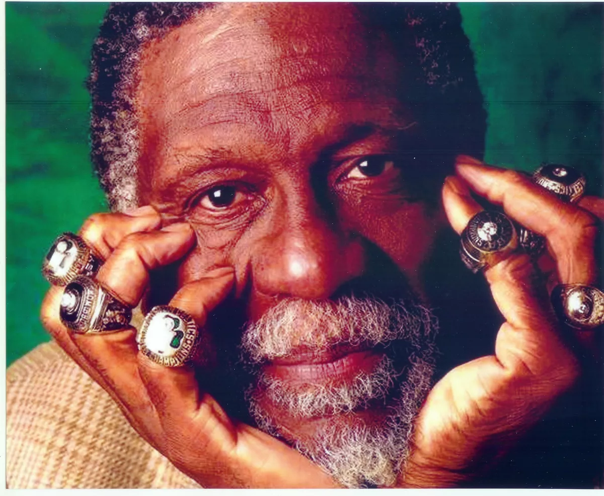 BILL RUSSELL BOSTON CELTICS USF 8X10 PHOTO NBA HOF USA