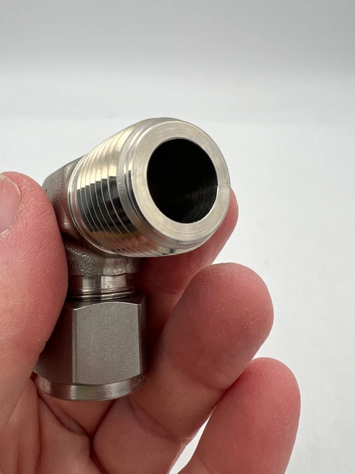 Lot 5 SS-810-2-8 SWAGELOK 1/2" Tube to 1/2" NPT Elbow Pipe Fittings SS 316 USA - Image 4 of 4